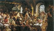 Konstantin Makovsky Boyar wedding feast France oil painting artist